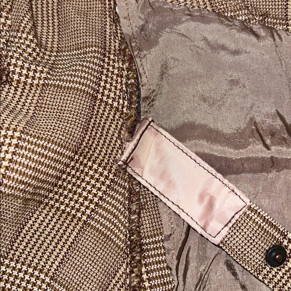 Thierry Mugler Brown/Tan Sculptural Glenplaid Vintage 80’s Dress Size 40 - Picture 15 of 15